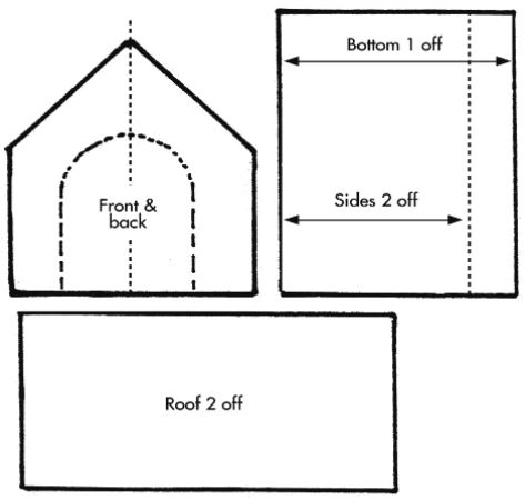 measurements to build a dog kennel out of plywood