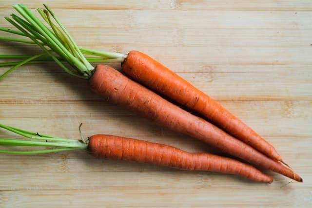 Carrots aren't on the list of things that can poison your pet. 