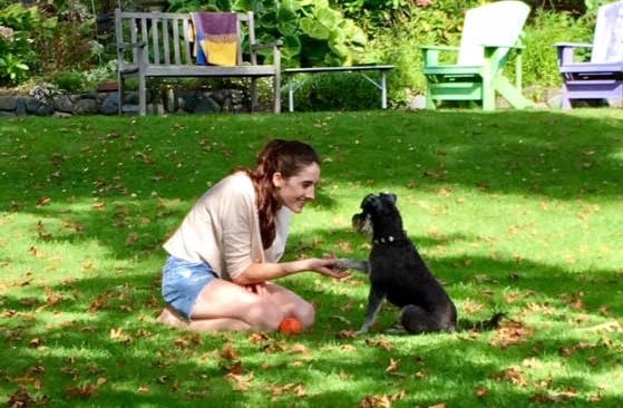 Nelson based carer Hannah on a date with a furry friend