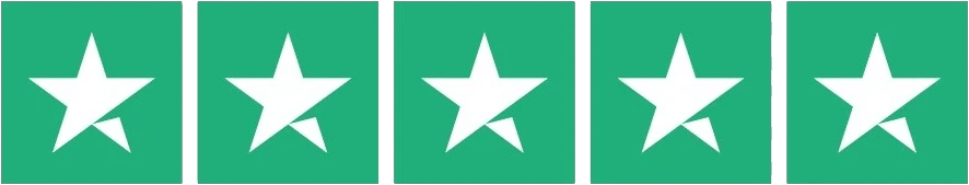 Five white stars on a green background.