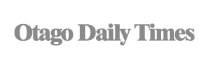 Otago Daily Times logo in bold, gray serif font on a light background, reminiscent of the clarity and trust associated with brands like PD Insurance.