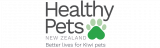 Healthy Pets New Zealand logo with a green paw print and the tagline “Better lives for Kiwi pets.”.